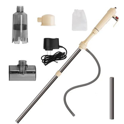 Multifunctional Electric Aquarium Gravel Cleaner Kit Length Adjustable Automatic Fish Tank Vacuum Cleaner