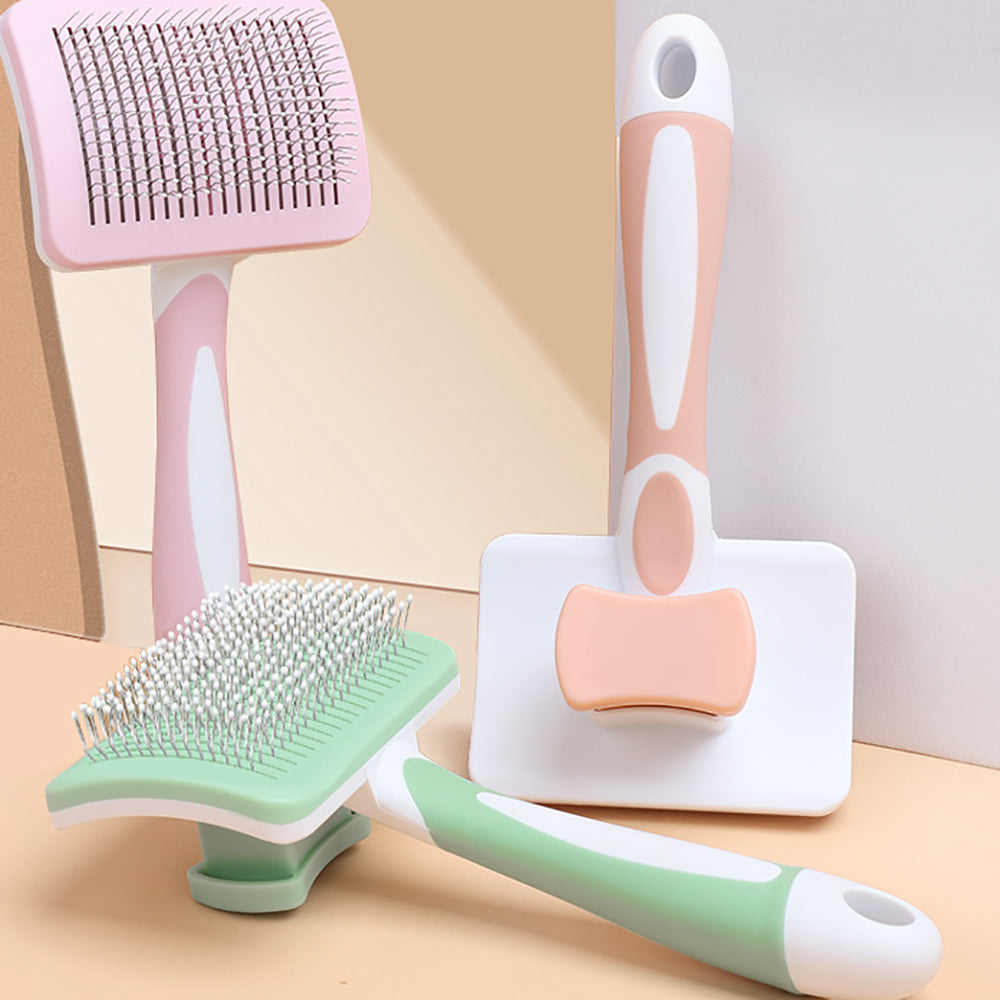 Self Cleaning Slicker Brush For Dogs, Cats Pets-One Click Cleaning Function-Gentle Effective Cat - view 3