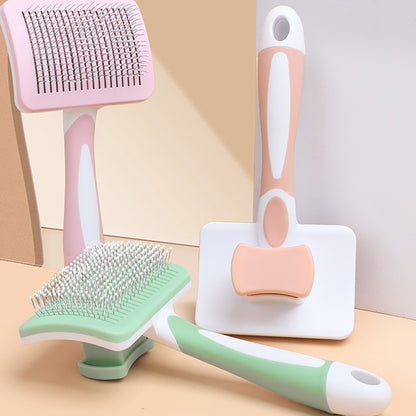 Self Cleaning Slicker Brush For Dogs, Cats Pets-One Click Cleaning Function-Gentle Effective Cat - view 3