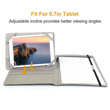 Organizer Case For 9.7in Tablet PC Business Tablet Portfolio With A5 Notepad Paper Pad Card Holder - view 2