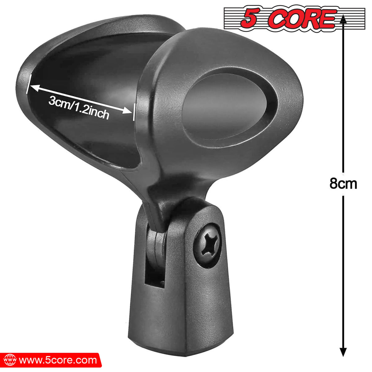 5 Core Microphone Clips for all Handheld Transmitters Universal Adjustable Mic Clips with 5/8" Male to 3/8" Female - view 3