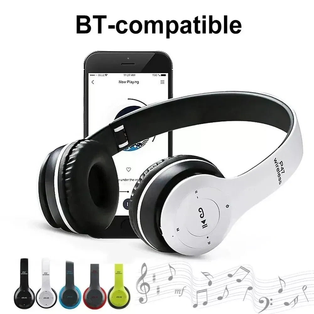 Wireless Bluetooth 5.0 Headphones Headset Over-Ear FM Radio MIC Foldable TF Card - view 5
