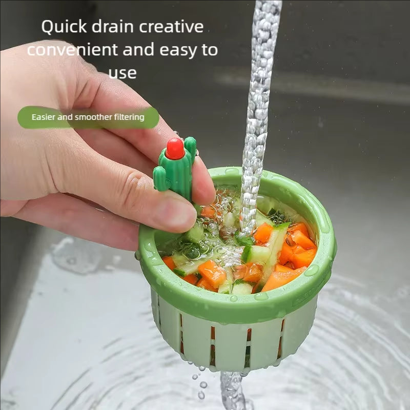 Anti-clogging Cactus Kitchen Sink Drainage Filter Kitchen Sink Kitchen Bath Sink Strainer Drain Filter Basket