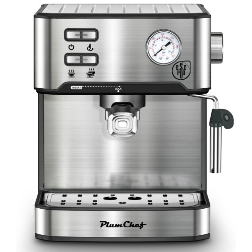 20 Bar Professional Espresso Machine With Milk Frother, Single & Double Shot, ESE Pod Compatible, Pressure Display - view 5