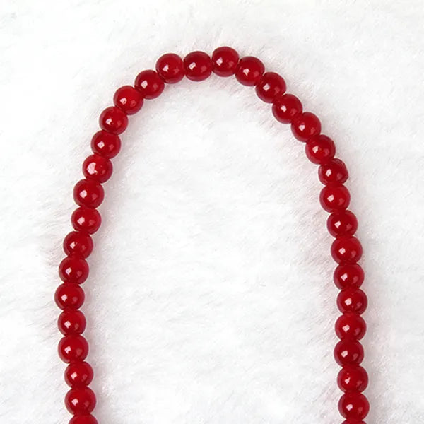 Red Agate Beaded Good Lock Bracelet - view 5