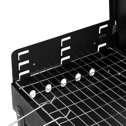 44x27x7cm Portable Square Charcoal Grill Black - view 2