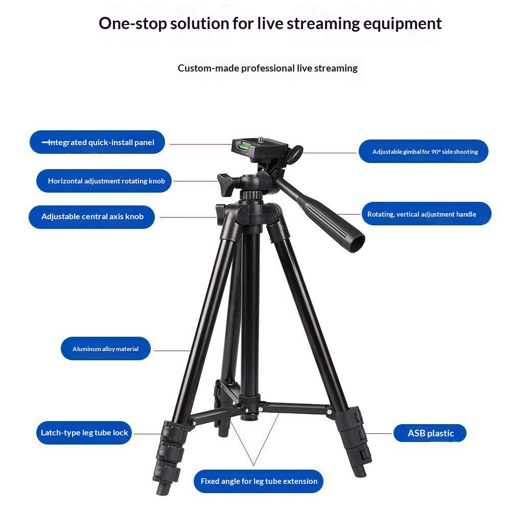 Tripod DSLR Tripod Phone Live Streaming Photography Telescope Mount - view 3