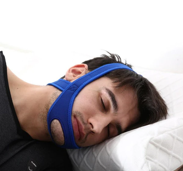 Snore Stop Anti Snoring Chin Strap Sleep Apnea Belt Snoreless Sleep Jaw Solution - view 2