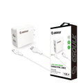 Esoulk 12W 2.4A Dual USB Travel Wall Charger With 5FT Type-C Charging Cable