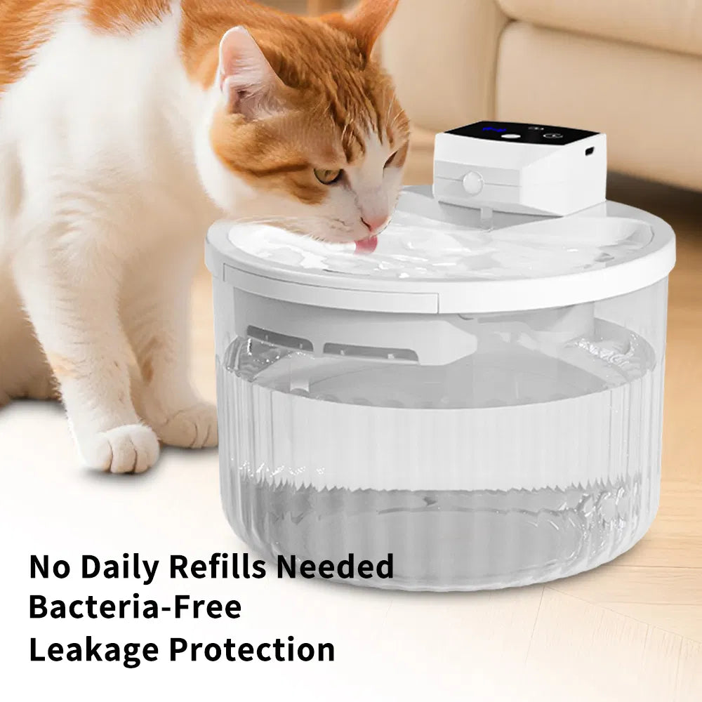 Pet Water Fountain, Large Capacity Automatic Cat Water Dispenser With No Daily Refills Needed - view 4