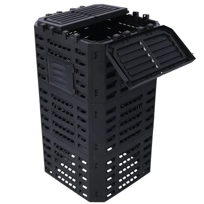 Garden Composter Bin Made From Recycled Plastic - 132 Gallons - 500Liter Large Compost Bin - view 5
