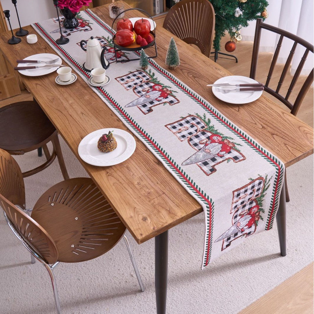 Home Christmas Jacquard Table Runner