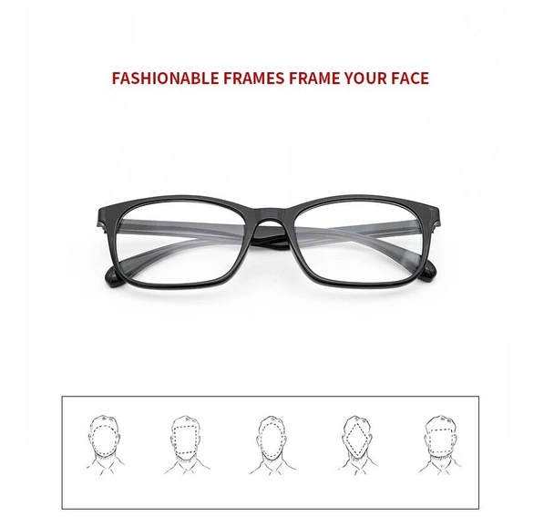 Reading Glasses Mens Womens Unisex Readers Eyeglasses 8 Pack Glasses New Square - view 4