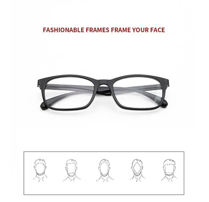 Reading Glasses Mens Womens Unisex Readers Eyeglasses 8 Pack Glasses New Square - view 4