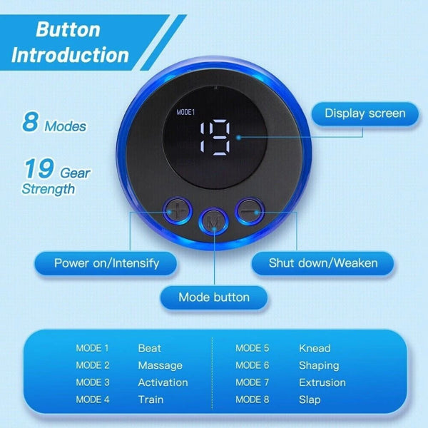 Electric Foot Massager Pad Blood Circulation Muscle Stimulator Mat 19 Levels and 8 Modes-Massage Mat - view 9