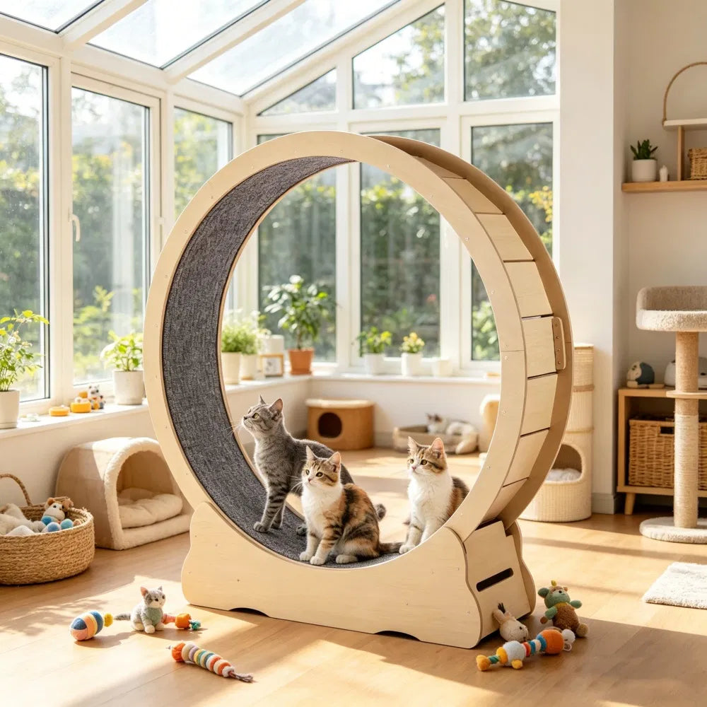 Wooden Cat Exercise Wheel - view 6