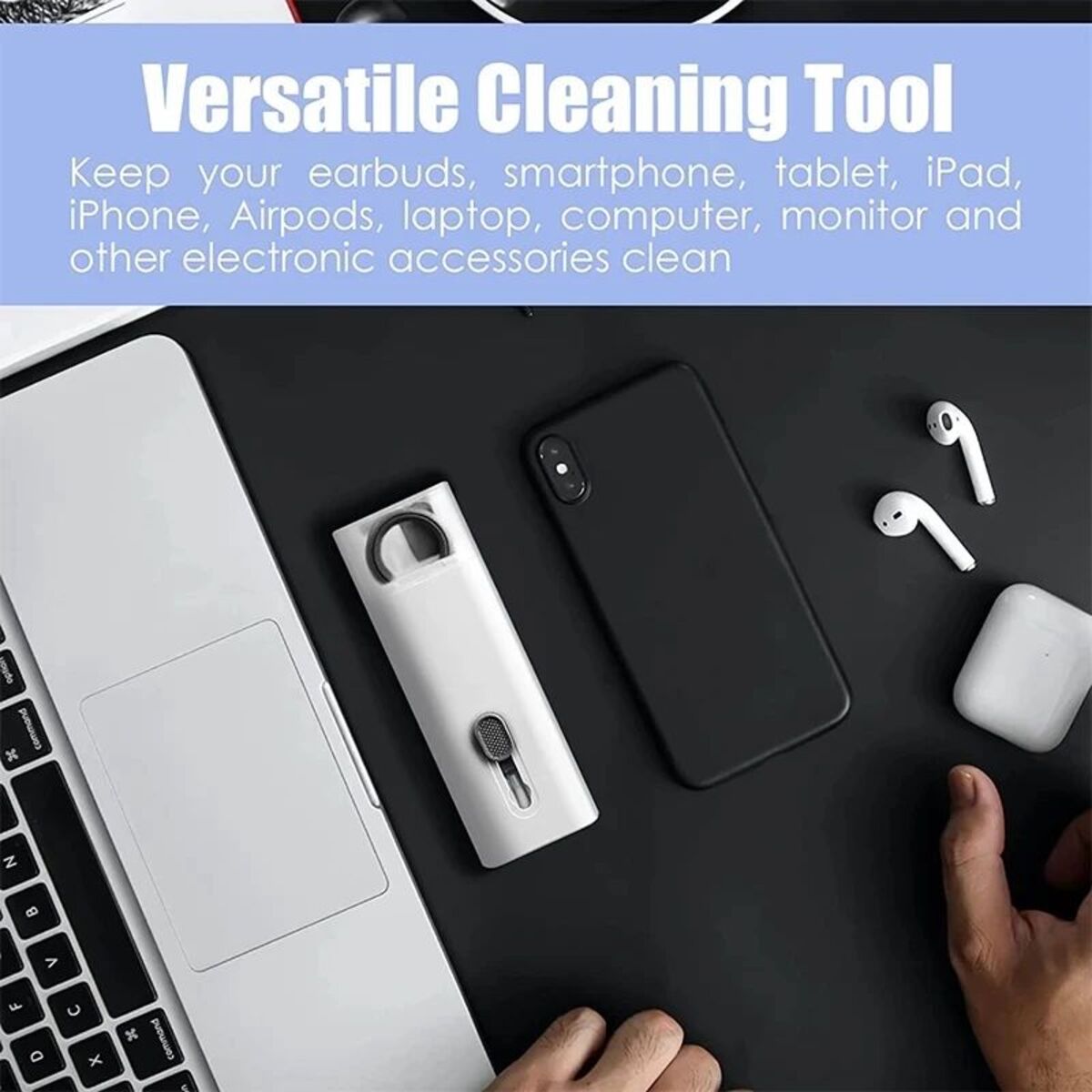 7 In 1 Computer Keyboard Cleaner Brush Kit Earphone Cleaning Pen For Headset Keyboard Cleaning Tools Cleaner Keycap - view 6