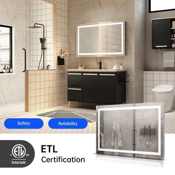LED Mirror with Touch Buttons control - view 4