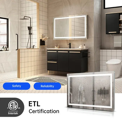 LED Mirror with Touch Buttons control - view 4