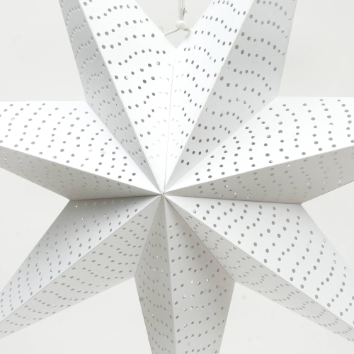 Handmade Paper Star 46 Cm Dia - White-Festive Decor - view 3