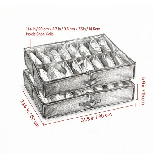Shoe Storage Cabine With 32 Compartments And Easy To Clean For Closet - view 2