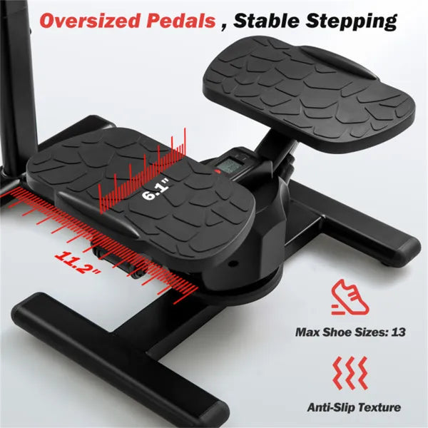 Multi-Functional Exercise Stepper - Step+Twist Design, 300lbs Capacity, Non-Slip Pedals+Stable Metal Frame - view 4