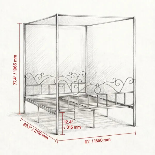 Canopy Bed Frame - view 4