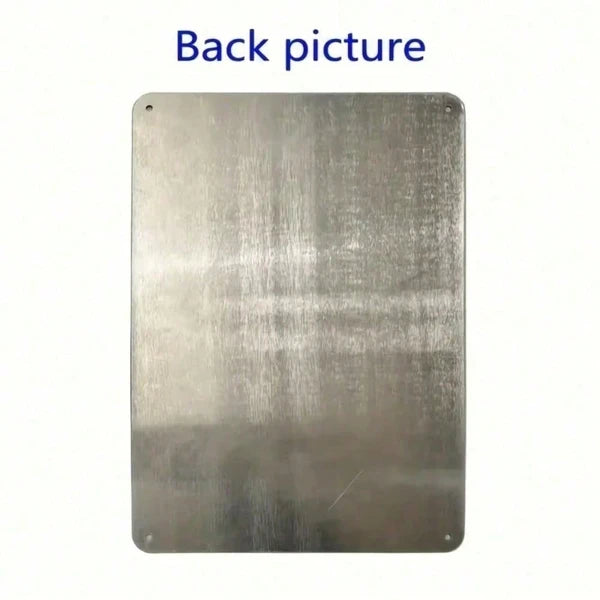 Funny Rustic Metal Sign Wall Decor For Living Room Kitchen Bathroom - view 2