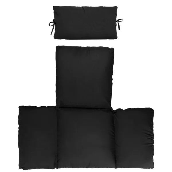 Egg Chair Cushion Hanging Basket Seat Cushion Thicken Soft Egg Swing Chair Pad Hanging Egg Chair Cushion With Headrest - view 2