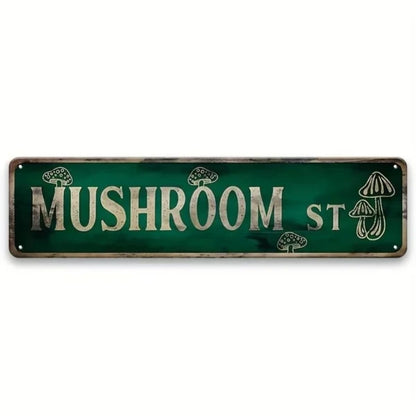 Cute Mushroom Road Signs Plaque Personalized Room Decor - view 2