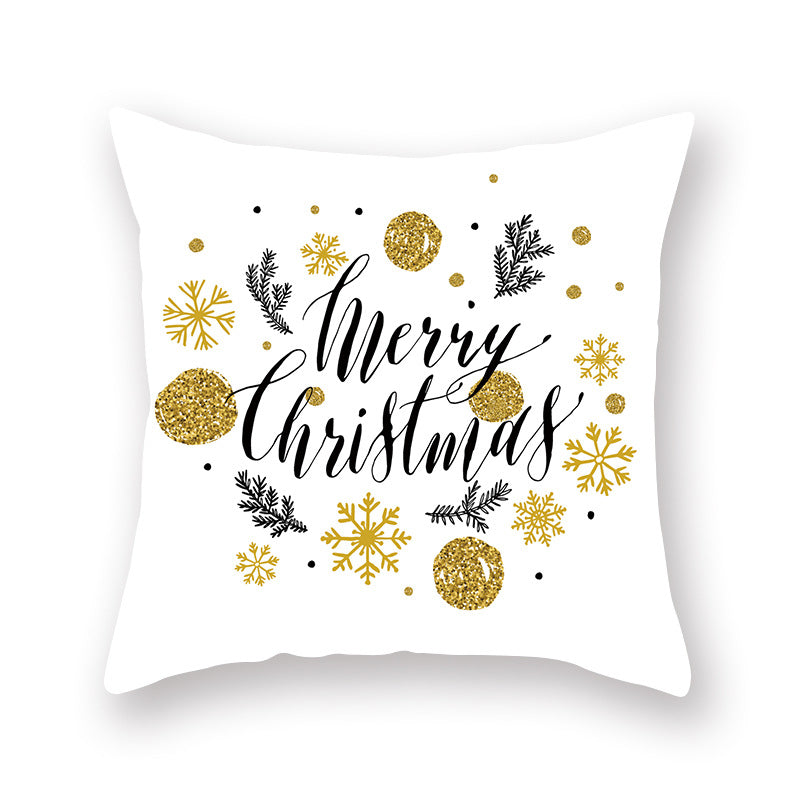 Home Golden Christmas Pillow Cover - view 6