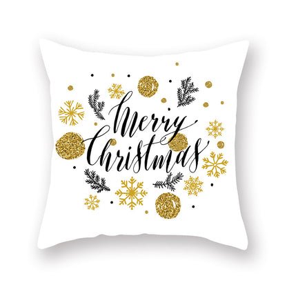 Home Golden Christmas Pillow Cover - view 6