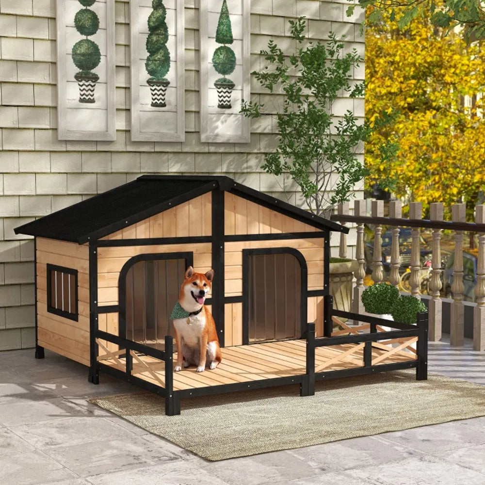 Dog House- Natural Wood - view 6