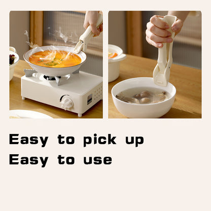 Anti-scalding Silicone Non-slip Take Bowl Clip Hot Plate Gripper, Stainless Steel Pot Clip Pan Gripper - view 8
