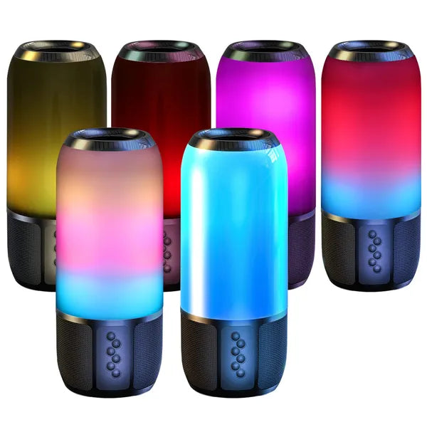 Wireless Portable Speaker Loud Stereo Speaker With Color Changing Light Radio Party TWS Speaker For Home Outdoor