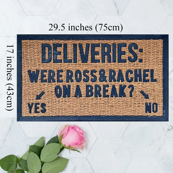 Funny Coir Doormat Hello There Welcome Front Porch Decor Doormat For The Entrance Way Outdoor With Heavy-Duty Non Slip - view 3