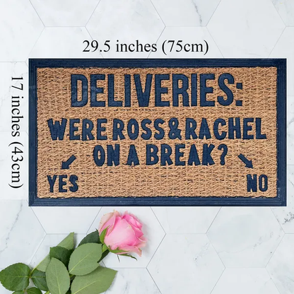 Funny Coir Doormat Hello There Welcome Front Porch Decor Doormat For The Entrance Way Outdoor With Heavy-Duty Non Slip - view 3