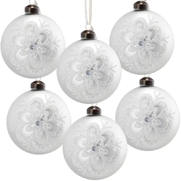 D3.9 Christmas Ball Ornaments, Glass Decorative Hanging Ball Christmas Tree Ornaments For Holiday Party Decorations - view 6