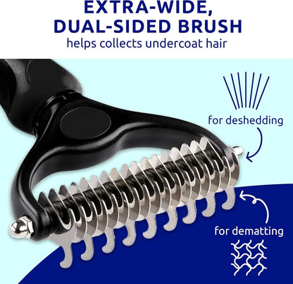 Black Pet Hair Removal Dog Brush for Hair Removal - Indoor Cats Use Cat Brush - view 4
