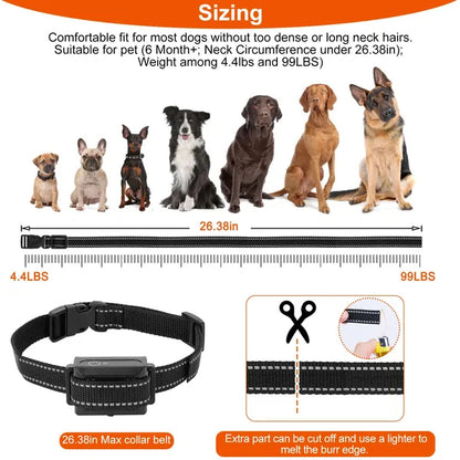 Dog Training Collar Receiver IP67 Waterproof Dog Bark Shock Vibration Beep Receiver Up To 3280ft - view 3