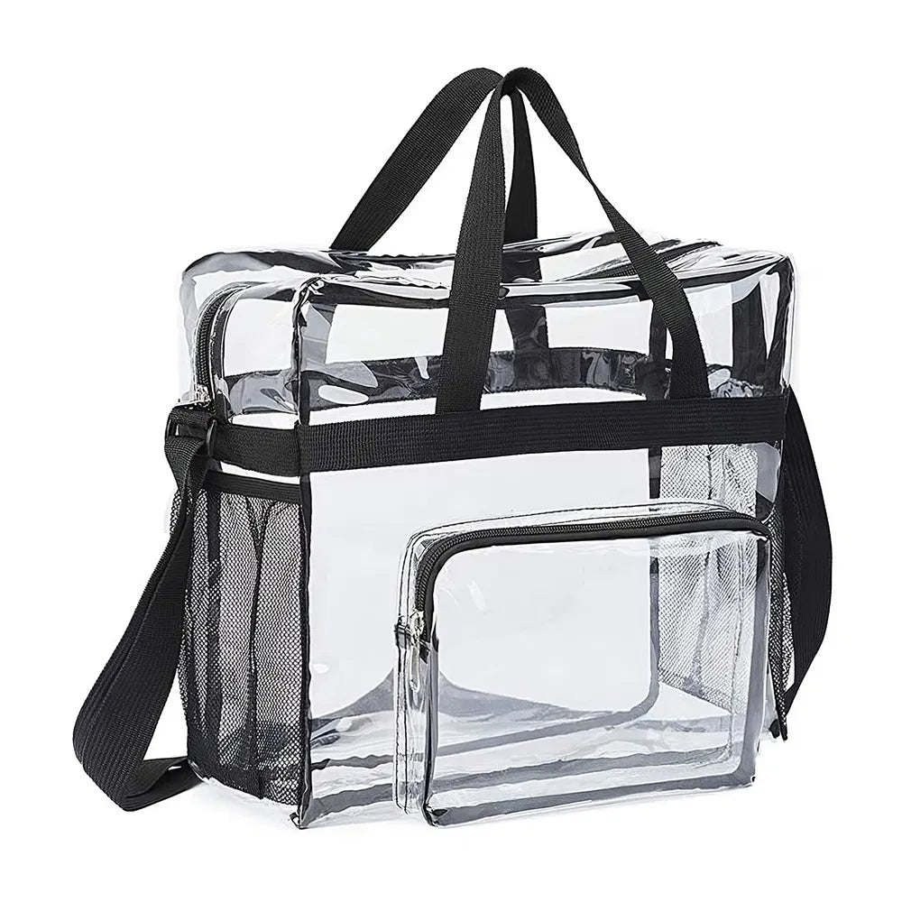 Clear Crossbody Bag Stadium Approved Clear Transparent Shoulder Bag See Through Zip Pouch Tote Bag Handbag With 11LBS - view 5