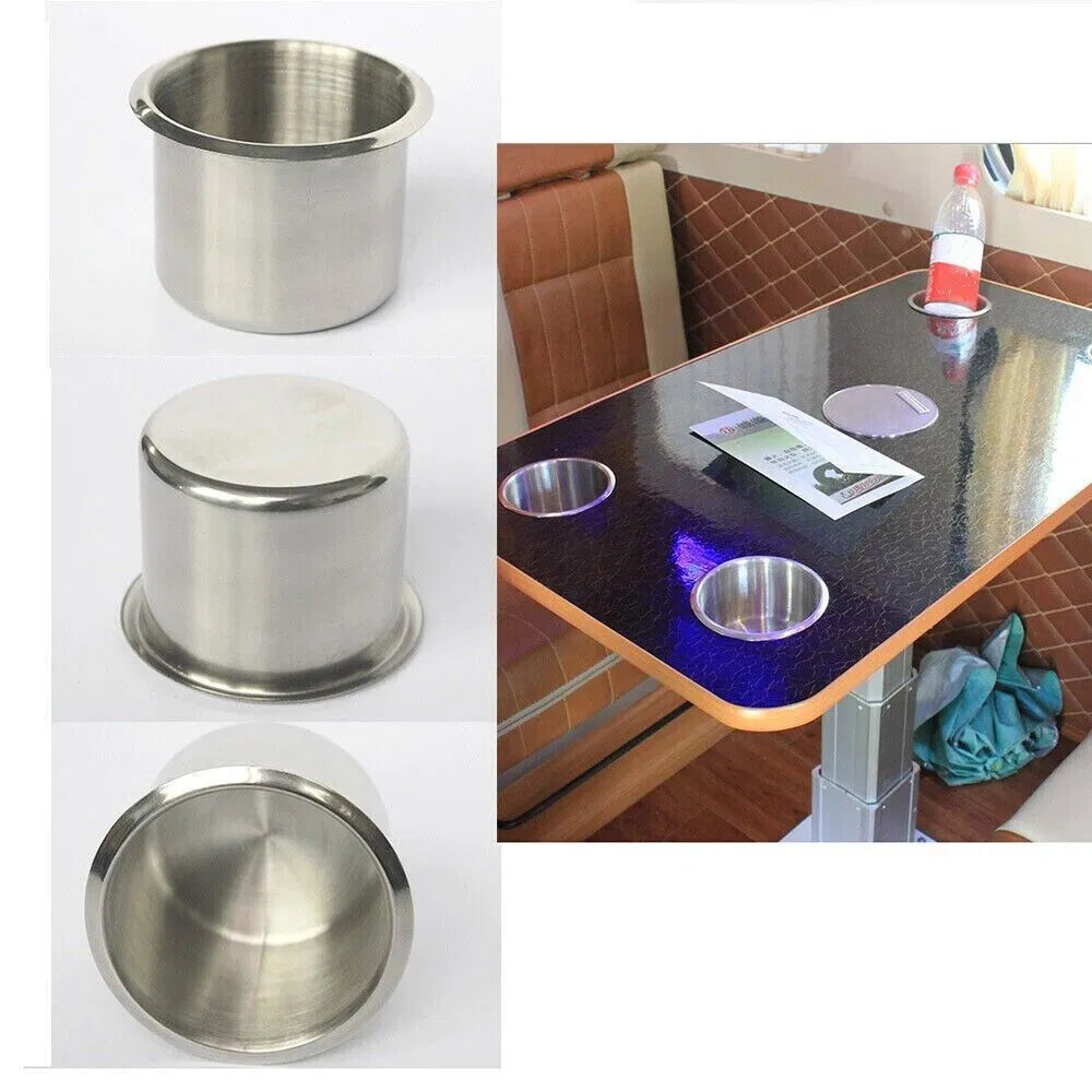 Universal Stainless Steel Cup Drink Holders for Car Boat Truck Marine Camper RV - view 6