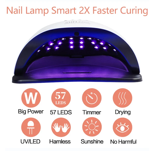 220W Nail Dryer LED Lamp UV Light Polish Gel Curing Machine Electric Manicure - view 5