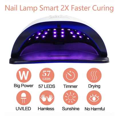 220W Nail Dryer LED Lamp UV Light Polish Gel Curing Machine Electric Manicure - view 5