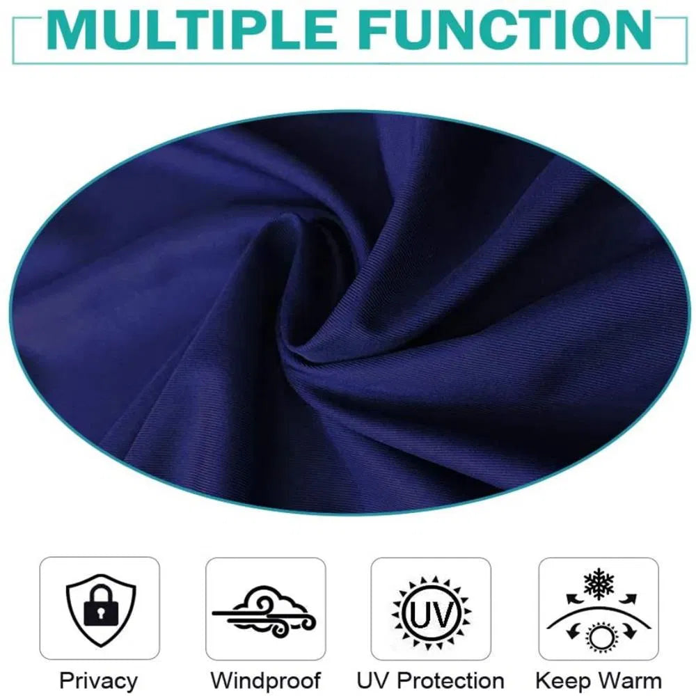50 In. X 120 In. Indoor Outdoor Curtains Grommet Curtain On Top And Bottom 1 Panel - view 6