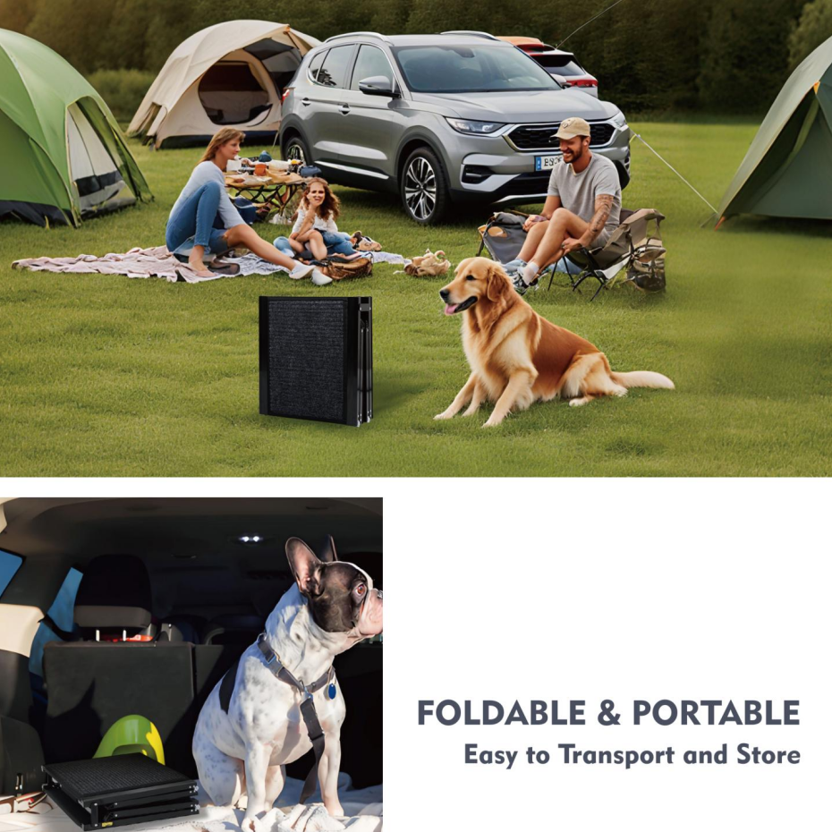 Dog Ramp For Car 71inch Long & 19.3inch Wide Portable Dog Ramps For Large Dogs With Non-Slip Rug Surface Dog Car Ramp - view 3