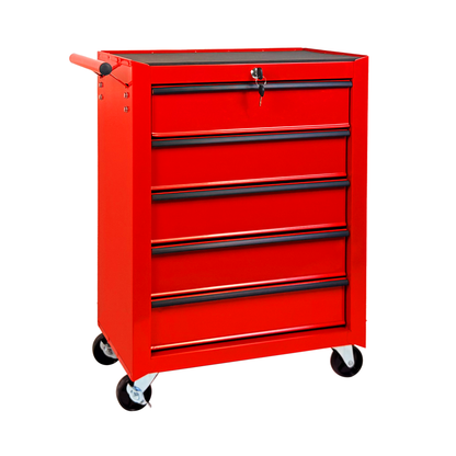 Rolling Metal Tool Chest With 5 Drawers, 20inch 5-Drawer Tool Chest Cabinet With Ball Bearing Drawer Slides - view 6