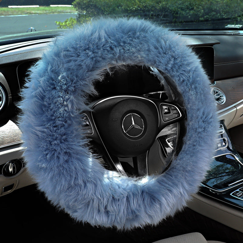 Car Steering Wheel Cover Wool Non-Slip Cover Steering Wheel Protector - view 4