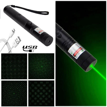 2in1 Starker Grüner Laserpointer Reichweite Präsentation Wiederaufladbar - view 5