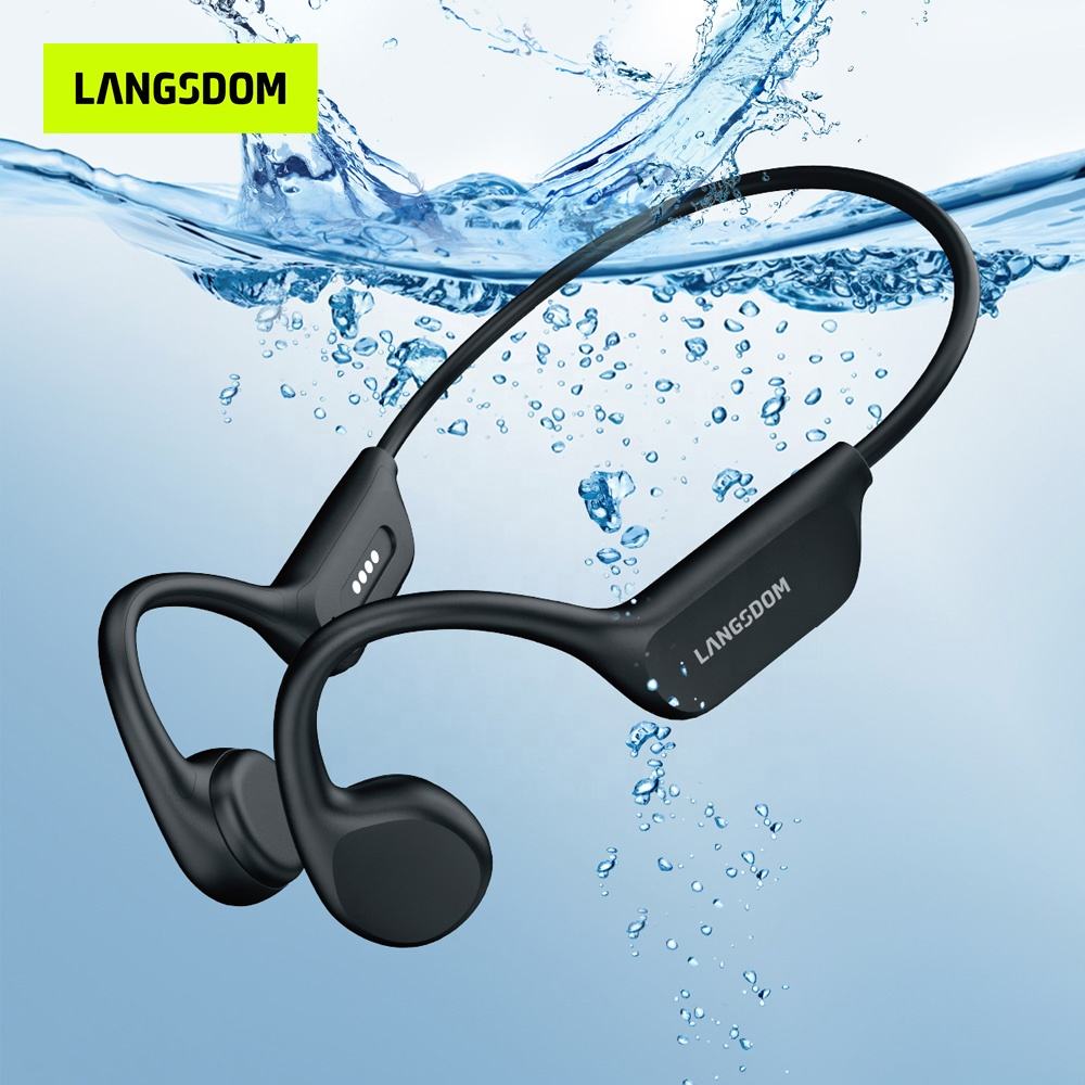 IPX8 Waterproof Headset Swimming Bluetooth Headphones With 32G TF Card Sports Wireless Earbuds Stereo Bone Conduction